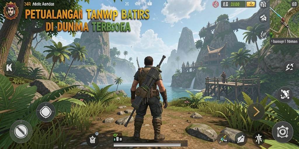Gameplay seru di dunia terbuka 34R yang memukau.