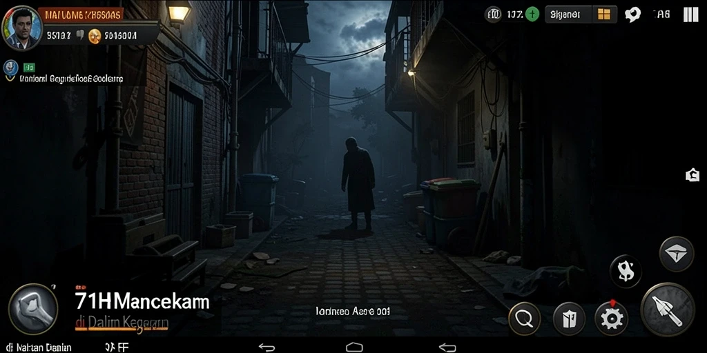 Tangkapan layar gameplay <strong>71H</strong> menampilkan suasana mencekam dan misterius.