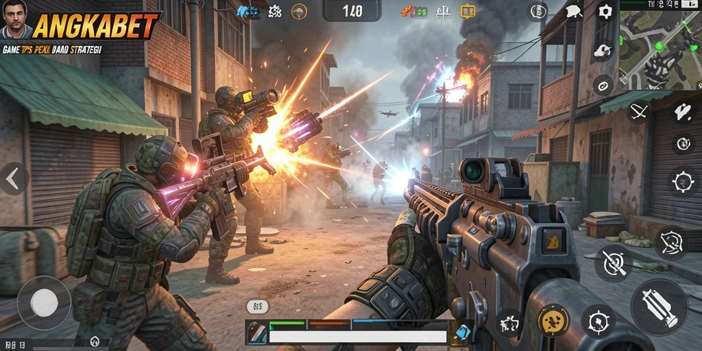Tampilan gameplay layar penuh dari ANGKABET yang mendebarkan.