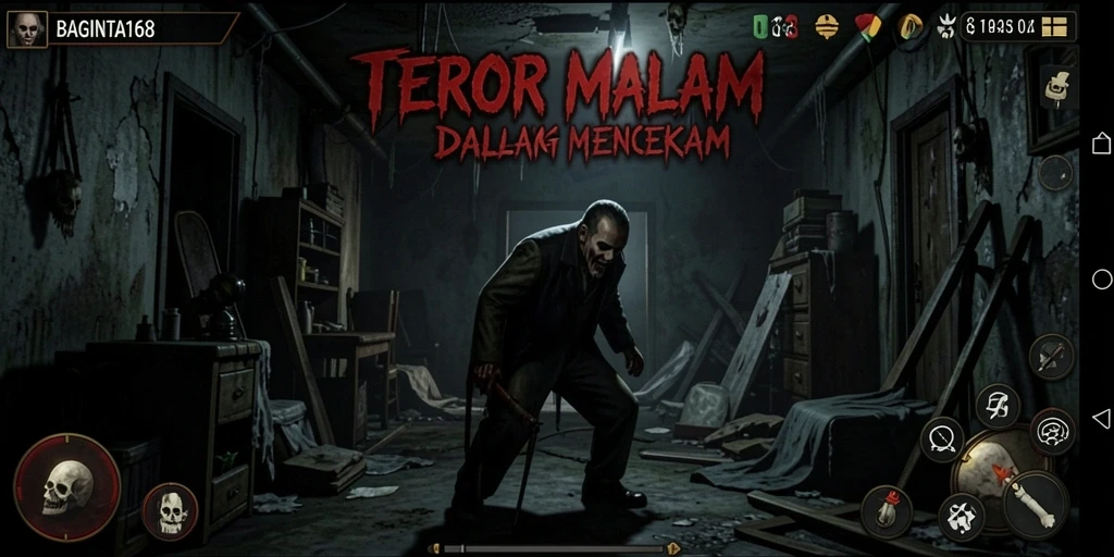 Screenshot utama BAGINTA168 yang menampilkan pengalaman gameplay Horror yang mendebarkan.
