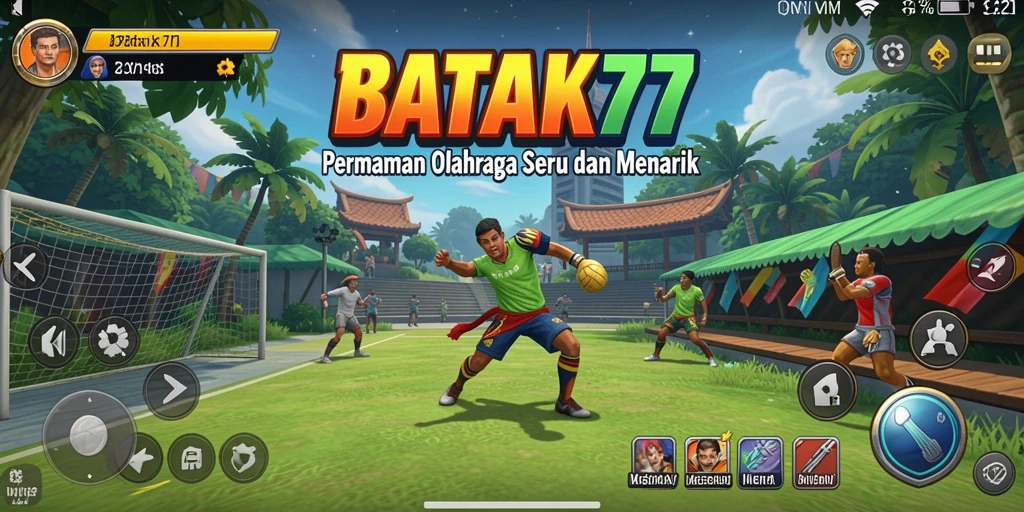 Tampilan menarik dari gameplay <strong>BATIK77</strong> dengan aksi olahraga seru.