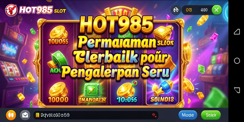 Tampilan menarik saat memainkan game Slot HOT985 dengan grafis menawan.