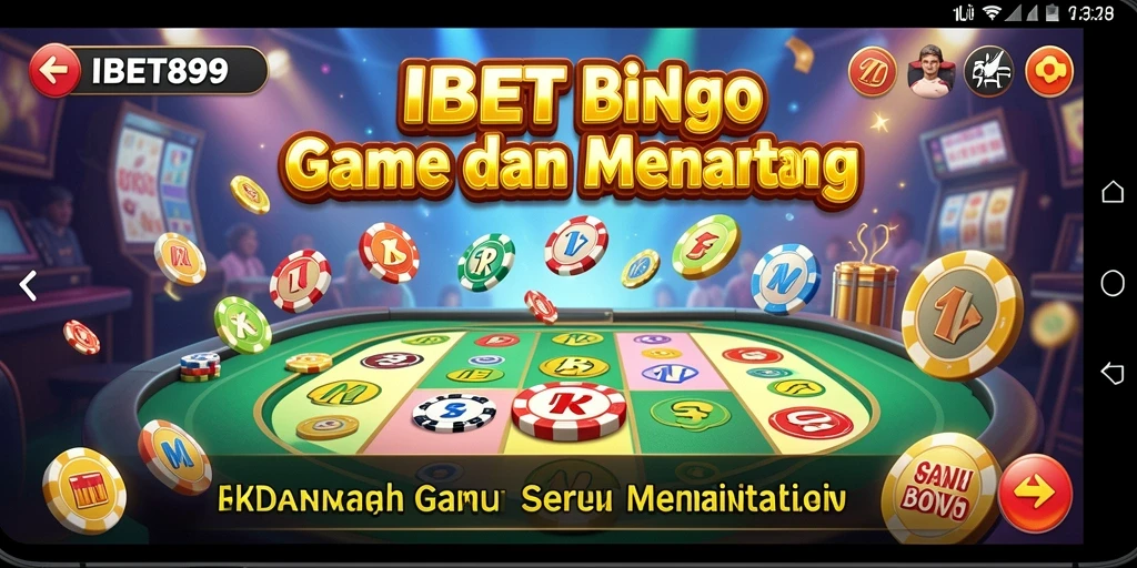 Tampilan gameplay IBET899 yang seru dan menarik saat bermain Bingo.