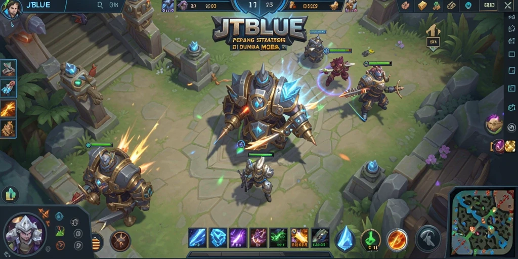 Tampilan gameplay JTBLUE yang seru dan mendebarkan.