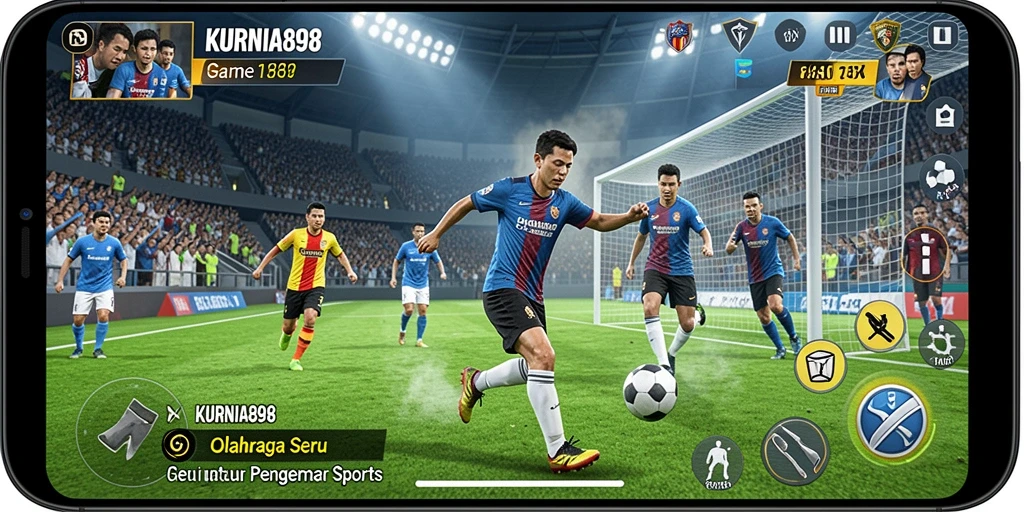 Tampilan gameplay KURNIA898 dengan aksi olahraga yang mendebarkan.