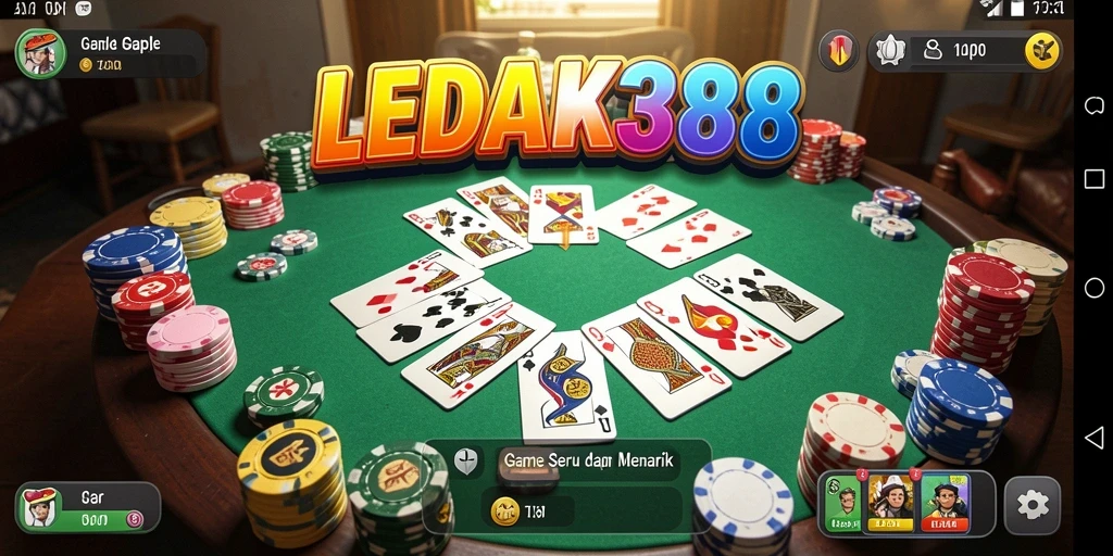 Tampilan gameplay seru Gaple di LEDAK388.
