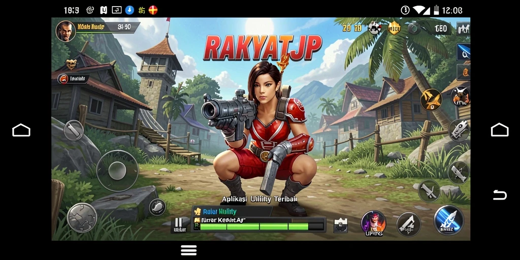 Tampilan antarmuka RAKYATJP yang sederhana dan menarik.