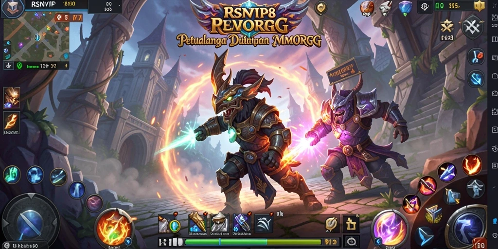 Tampilan gameplay menakjubkan dari RSNVIP8 dengan aksi seru di dunia MMORPG.