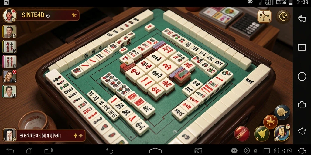 Screenshot gameplay SINTE4D yang menampilkan keseruan bermain Mahjong.