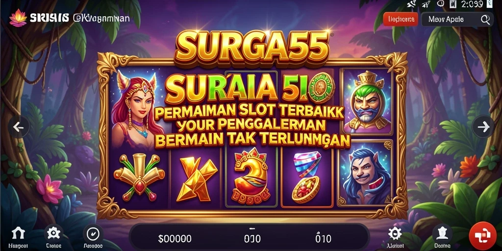 Tampilan gameplay menarik dari SURGA55 dengan fitur slot yang beragam.