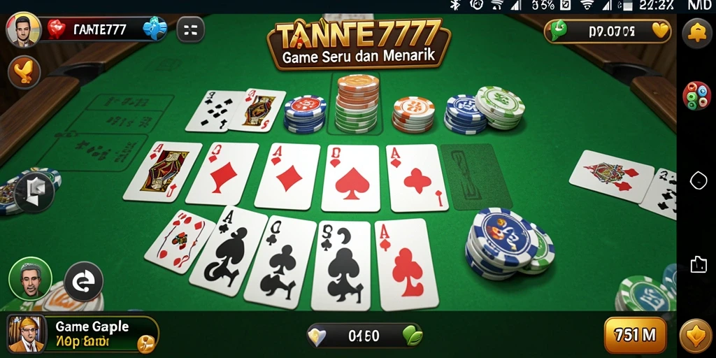 Gameplay seru TANTE777 dalam permainan Gaple yang menarik.