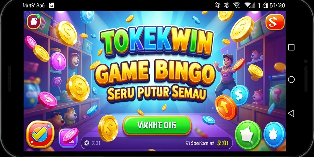 Tampilan gameplay Bingo yang seru di TOKEKWIN.