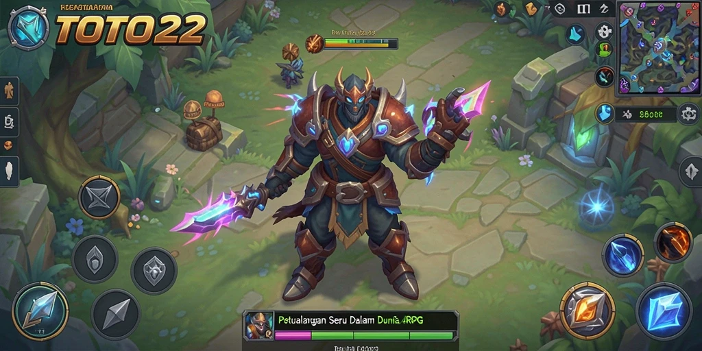 Gameplay seru TOTO22 dengan aksi pertarungan mendebarkan.