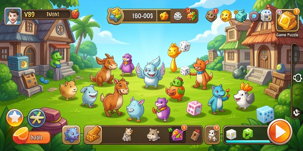 Gameplay menarik dari V89 dengan tantangan Puzzle yang seru.