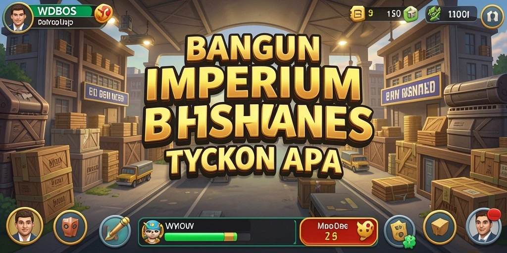 Tampilan menarik dari gameplay WDBOS yang menggambarkan pengelolaan bisnis.