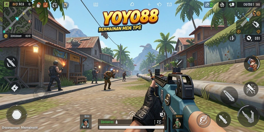Tampilan seru dari gameplay <strong>YOYO88</strong> yang penuh aksi dalam TPS.